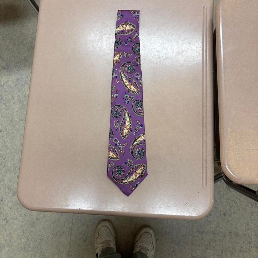 Liberty‎ of London Silk Purple Paisley Silk Tie